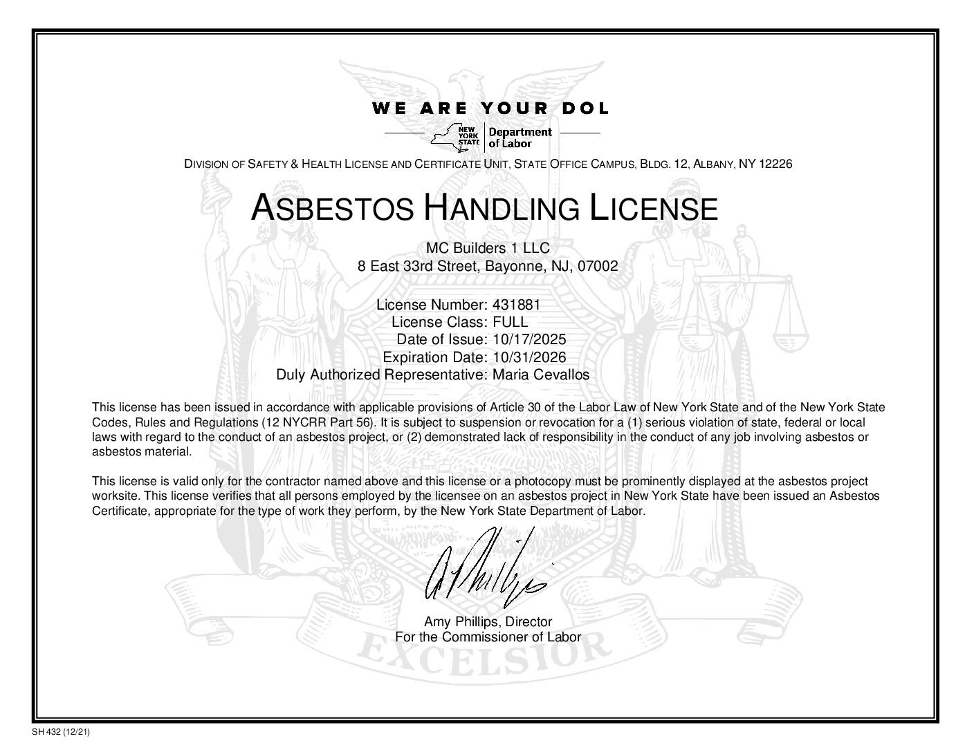 Certified Asbestos Removal company in New York and New Jersey